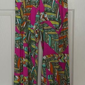 Trina Turk Abstract High Waist Swim/Beach Pants S